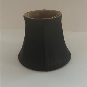 Vintage Black Satin Fabric Lamp Shade